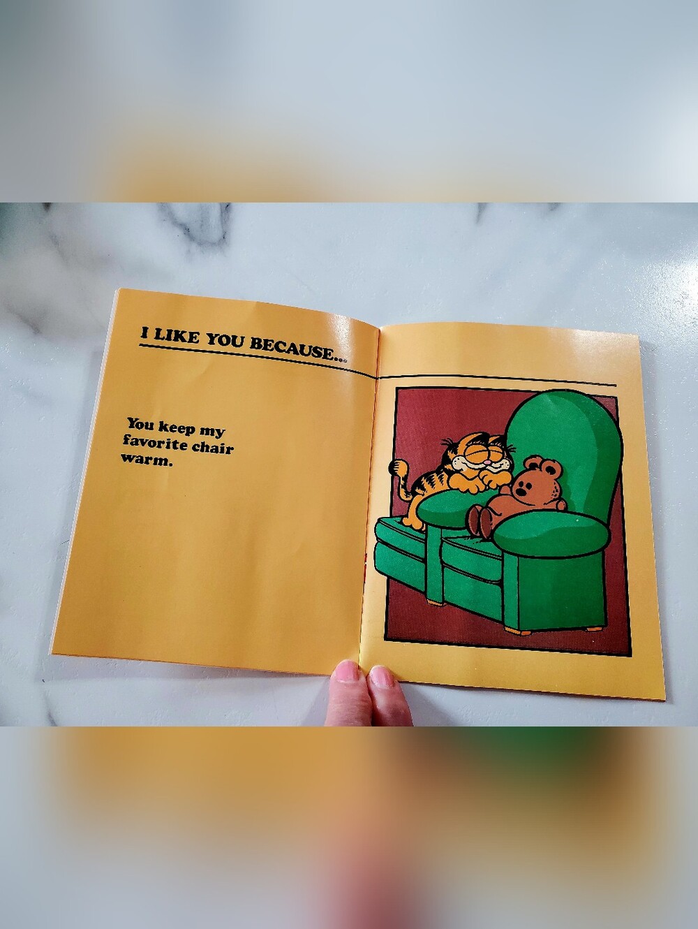 Garfield I Like You Because.... VINTAGE Book - Picture 3 of 7